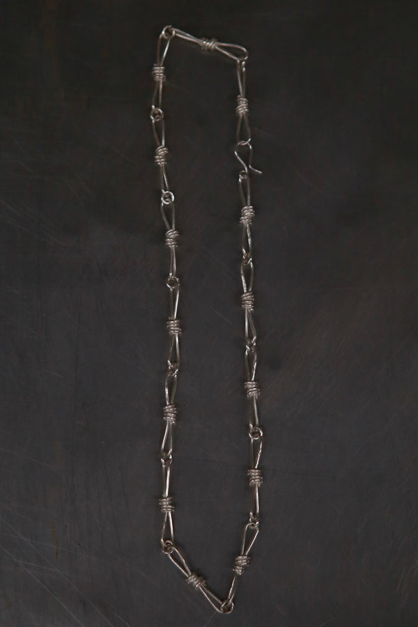 m.a+ Maurizio Amadei 925 silver knotted bracelet/necklace craftsman MA-ACINF-AG-YIN ABINF-AG